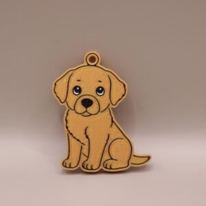 brelok z psem golden retriever