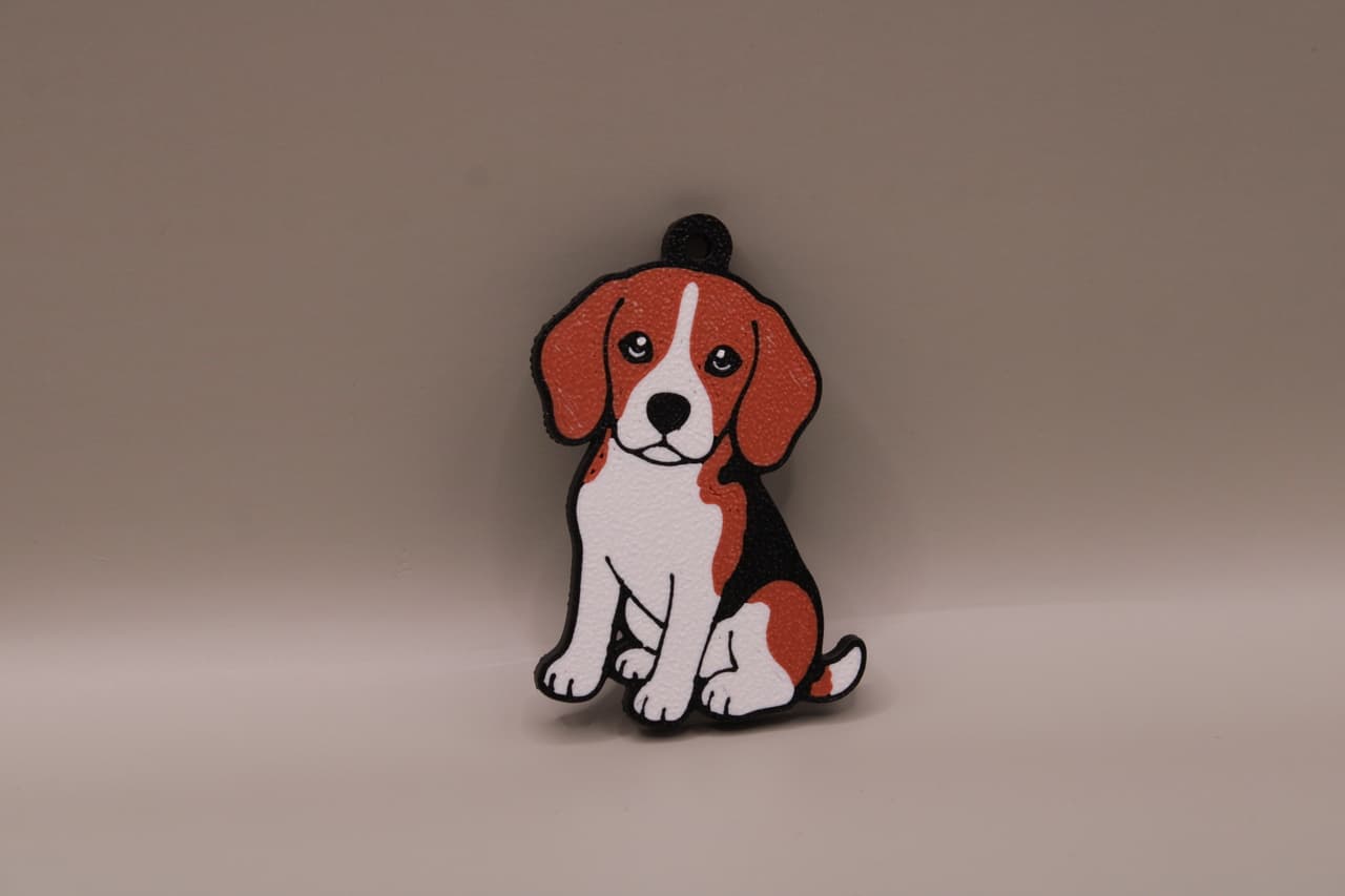 brelok z psem beagle