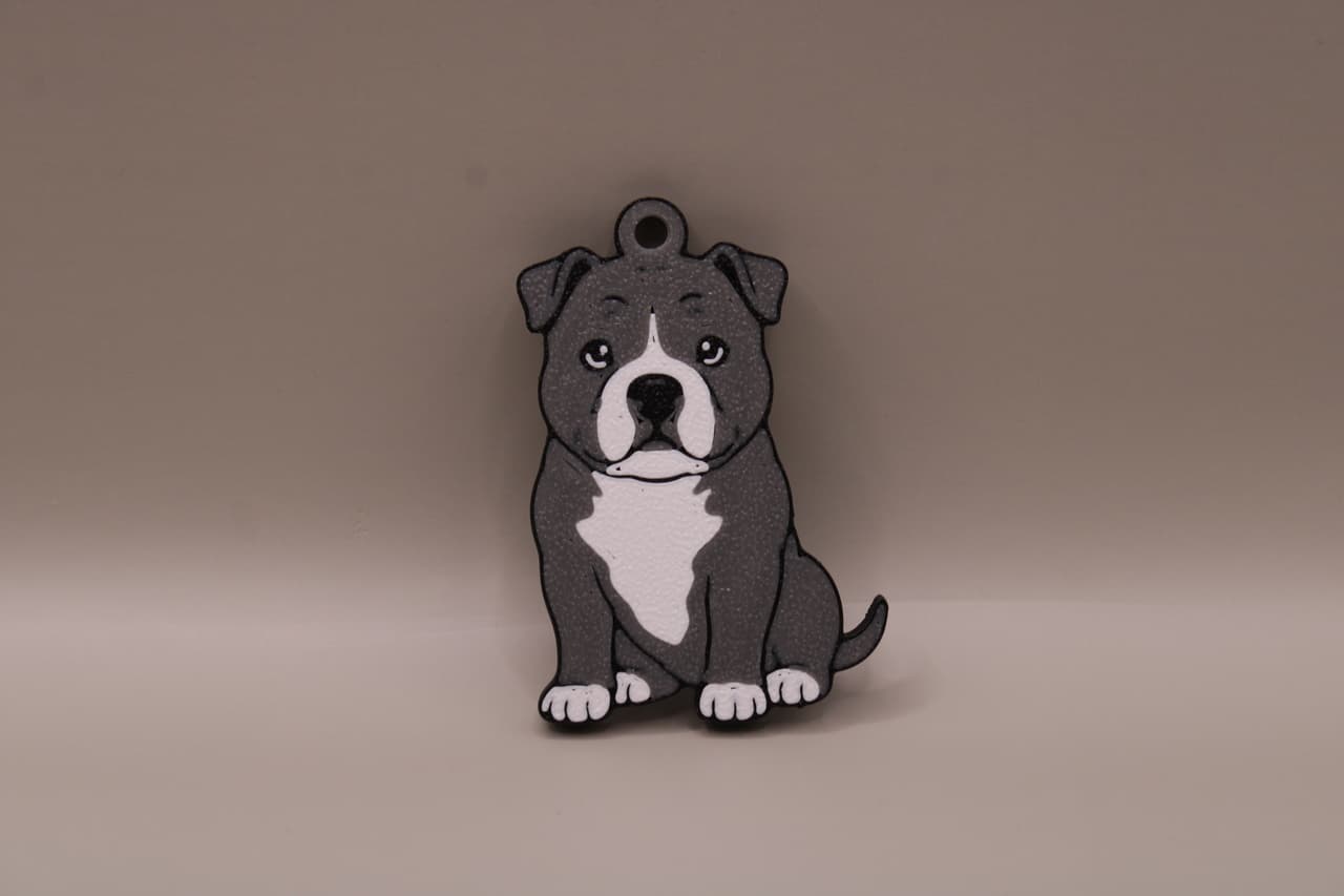 brelok z psem bully xl