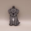 brelok z psem cane corso szary
