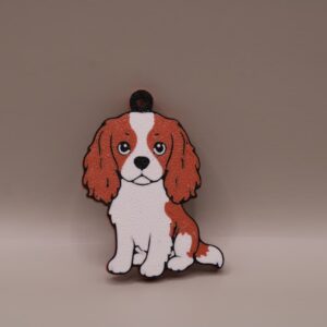 brelok z psem cavalier rudy