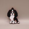 brelok z psem cavalier king charles spaniel tri color