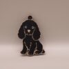 brelok z psem cocker spaniel czarny