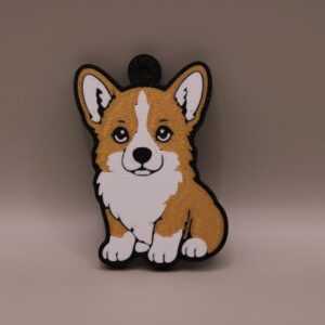 brelok z psem corgi