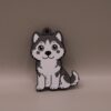 brelok z psem husky