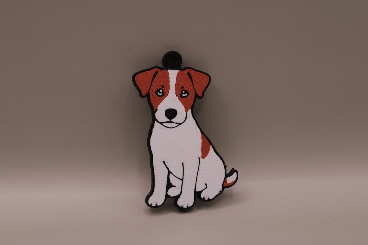 brelok z psem jack russel terrier