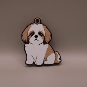 brelok z psem shih tzu