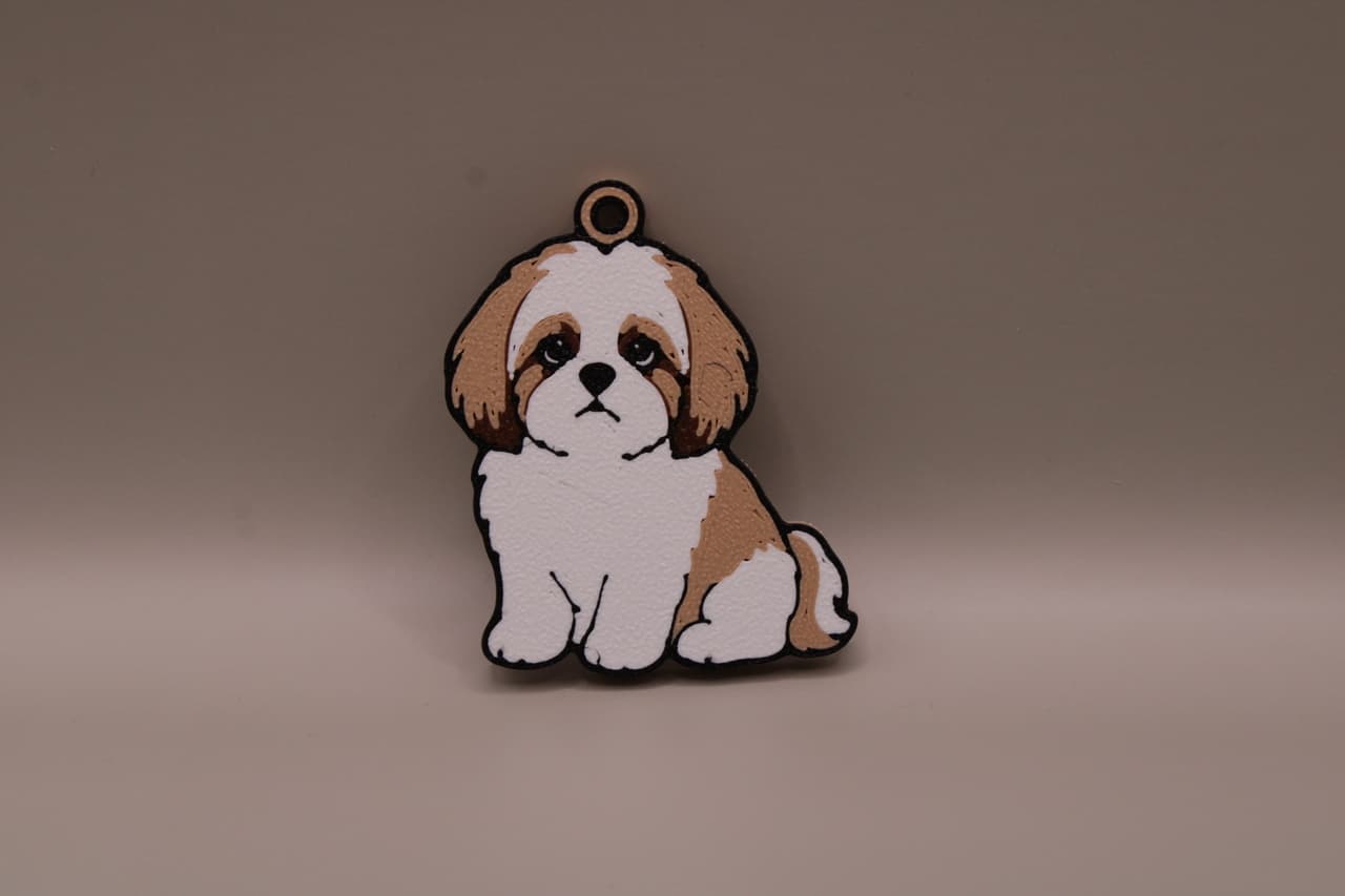 brelok z psem shih tzu