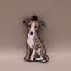 brelok z psem whippet